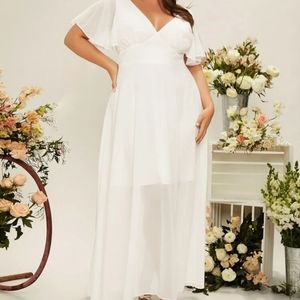 Shein Plus Size Wedding Dress
